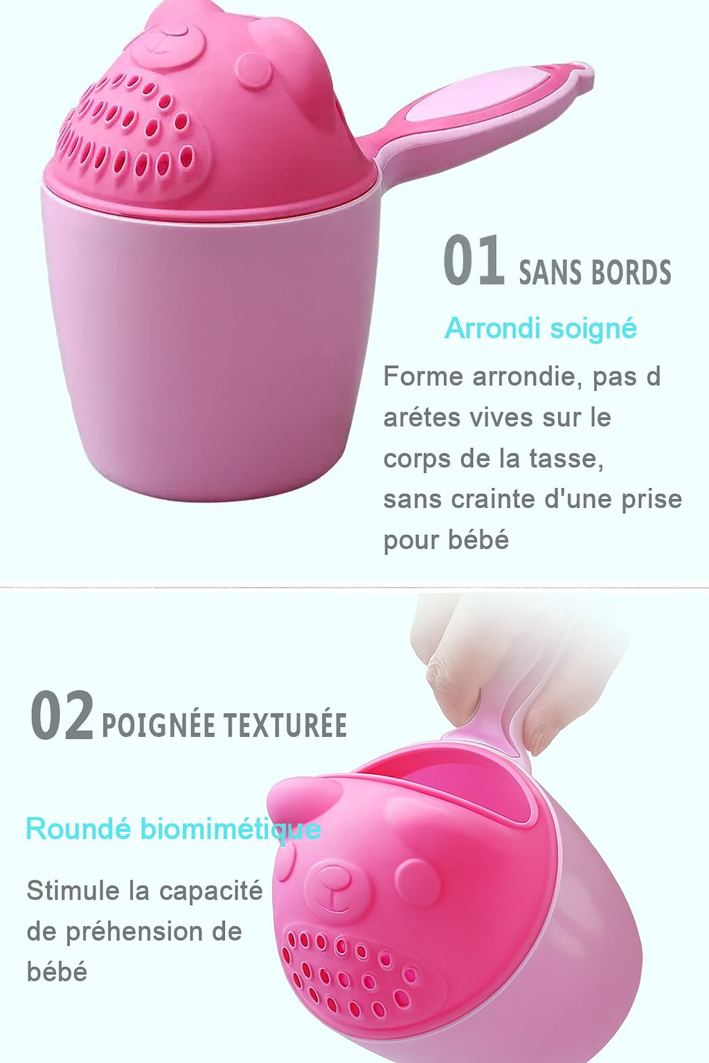 Tasse Douche Bébé Anti-Larmes