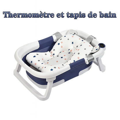 Baignoire Bébé Pliable avec Thermomètre