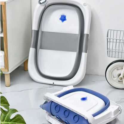 Baignoire Bébé Pliable avec Thermomètre