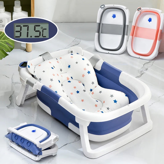 Baignoire Bébé Pliable avec Thermomètre
