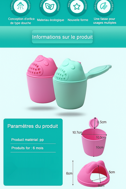 Tasse Douche Bébé Anti-Larmes